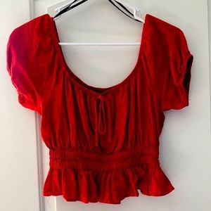 Forever 21 Burnt Orange Crop Top